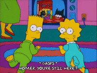 watching bart simpson GIF