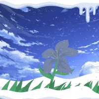 Flower Snow GIF