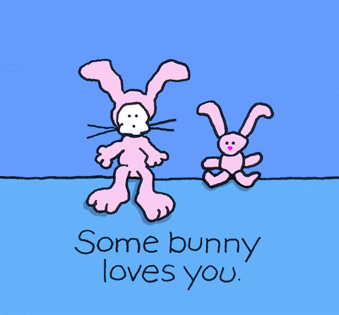 I Love You Bunny GIF by Chippy the Dog