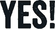 Navy Yes Sticker by Willamette Valley Bank