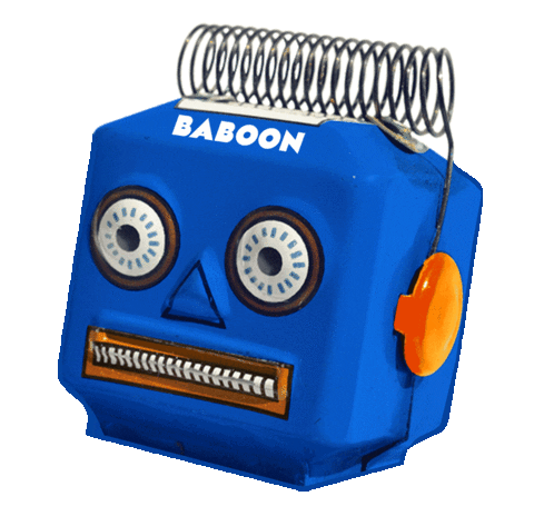 robot head Sticker by BABOON