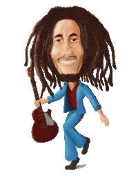 Bob Marley Sticker
