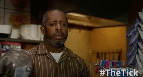 head shake no GIF by The Tick