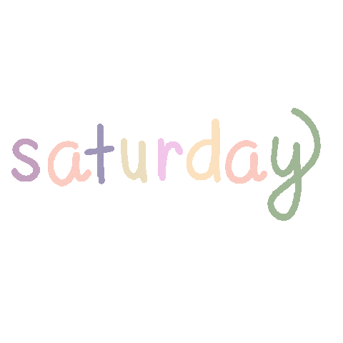 Days Of The Week Rainbow Sticker