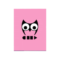 mochuelo_art domingo saludos greeting card tarjetas Sticker