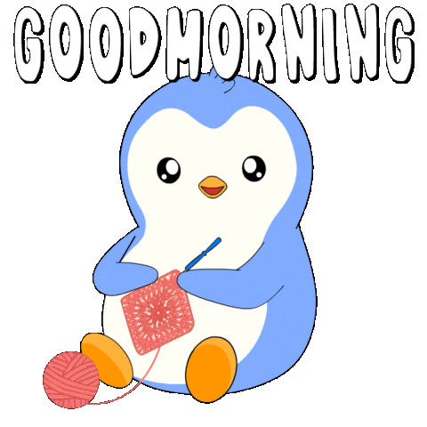 Good Morning Sticker by Pudgy Penguins