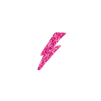 pink glitter Sticker by THE ARE