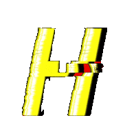 Glitch Alphabet Sticker by #BASILIO