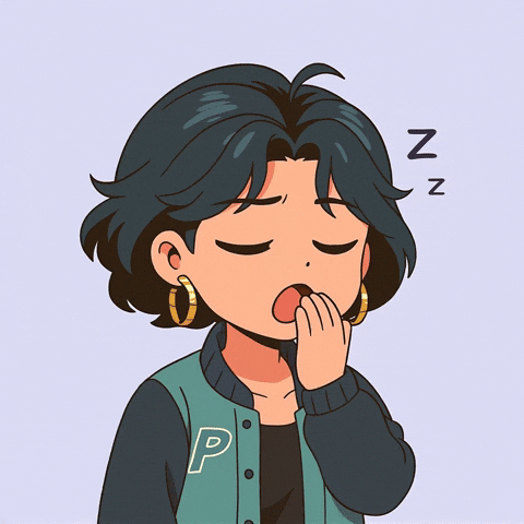 PersonaJourney kawaii tired sleepy chibi GIF