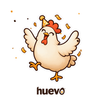 Party Celebration Sticker by huevo