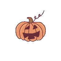 Scared Pumpkin Pie Sticker