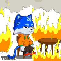 Everything Is Fine Ok Sticker by Toshithecat