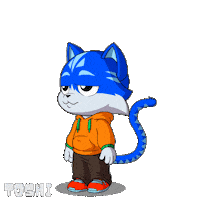 Hungry Cat Sticker by Toshithecat