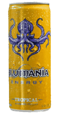 BLUMANIA energy tropical energydrink blumania Sticker