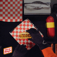 oscar_mayer food hungry yum race GIF