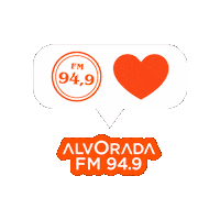 Eu Amo Love Sticker by Rádio Alvorada FM 94,9