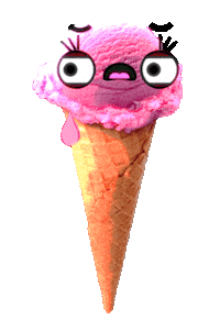 Ice Cream Crying Sticker by Bubble Punk