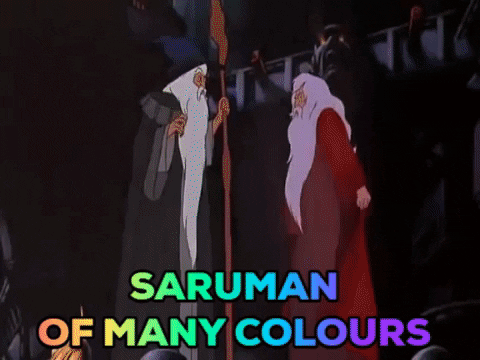 MediKron giphygifmaker lotr saruman many colors GIF
