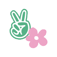 vintagesupplyclothing flower peace vintage supply vintage supply clothing Sticker