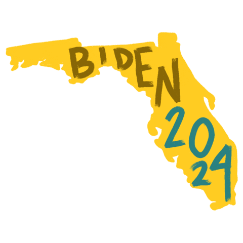 Joe Biden Miami Sticker by Creative Courage