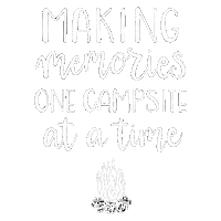 alotandacouple vacation camping memories campfire Sticker