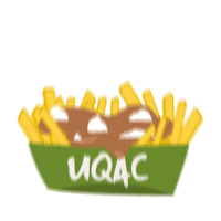 Poutine Sticker by Université du Québec à Chicoutimi