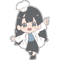 Girl Cooking Sticker
