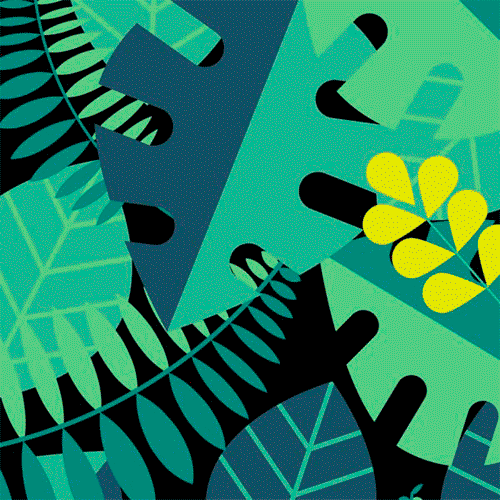 jungle leaves GIF