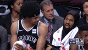 jarrett allen player bench GIF by NBA