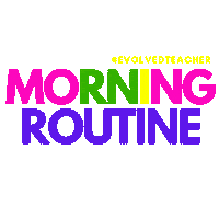 Morning Schedule Sticker by Gahmya Drummond-Bey
