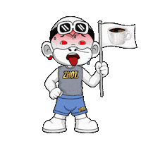 Sweating Cup Of Coffee Sticker by Zhot