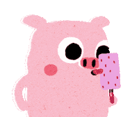 Pig Line Sticker by Tomemeeeeee