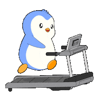 Fitness Running Sticker by Pudgy Penguins