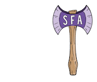 Axe Lumberjacks Sticker by SFASU