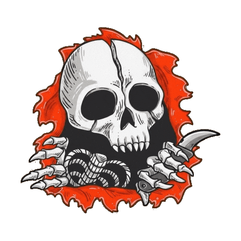 Bones Ripper Sticker by Sneakreaper Industries