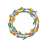 Wreath Sticker by Honzík Lací