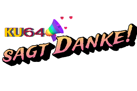 Rainbow Thank You Sticker by KU64