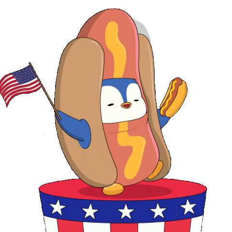 United States Penguin Sticker by Pudgy Penguins