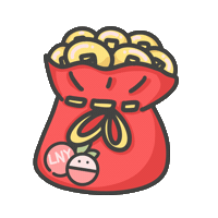 Lunar New Year Money Sticker by Lychee the Label