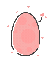Easter Egg Sticker by Lychee the Label
