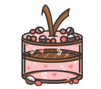 Cake Valentines Sticker by Lychee the Label