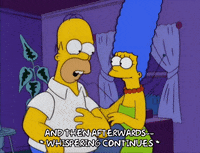 whispering homer simpson GIF