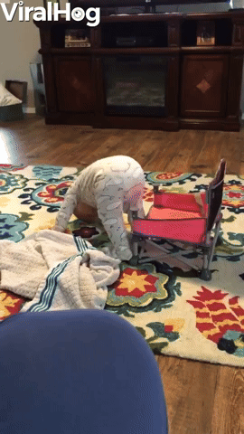 New Chair Gives Girl a Lesson in Coordination