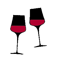 bakaliko cheers wine bakaliko bakalikoat Sticker