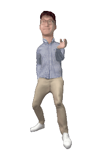 3D Portrait Sticker by Originals