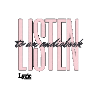 LyricAudiobooks audiobook audiobooks lyric audiobooks love audiobooks Sticker