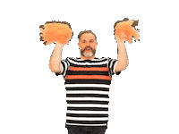 Happy Fun Sticker by Simone Guidarelli