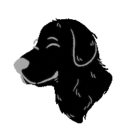 Black Dog Sticker by GoodDogAutism