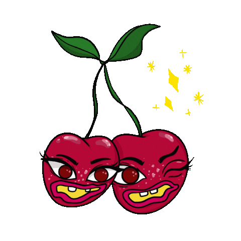 astridsrandomart giphyupload fruit sparkles faces Sticker