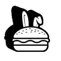 Burger Sticker by Bunny Spirits